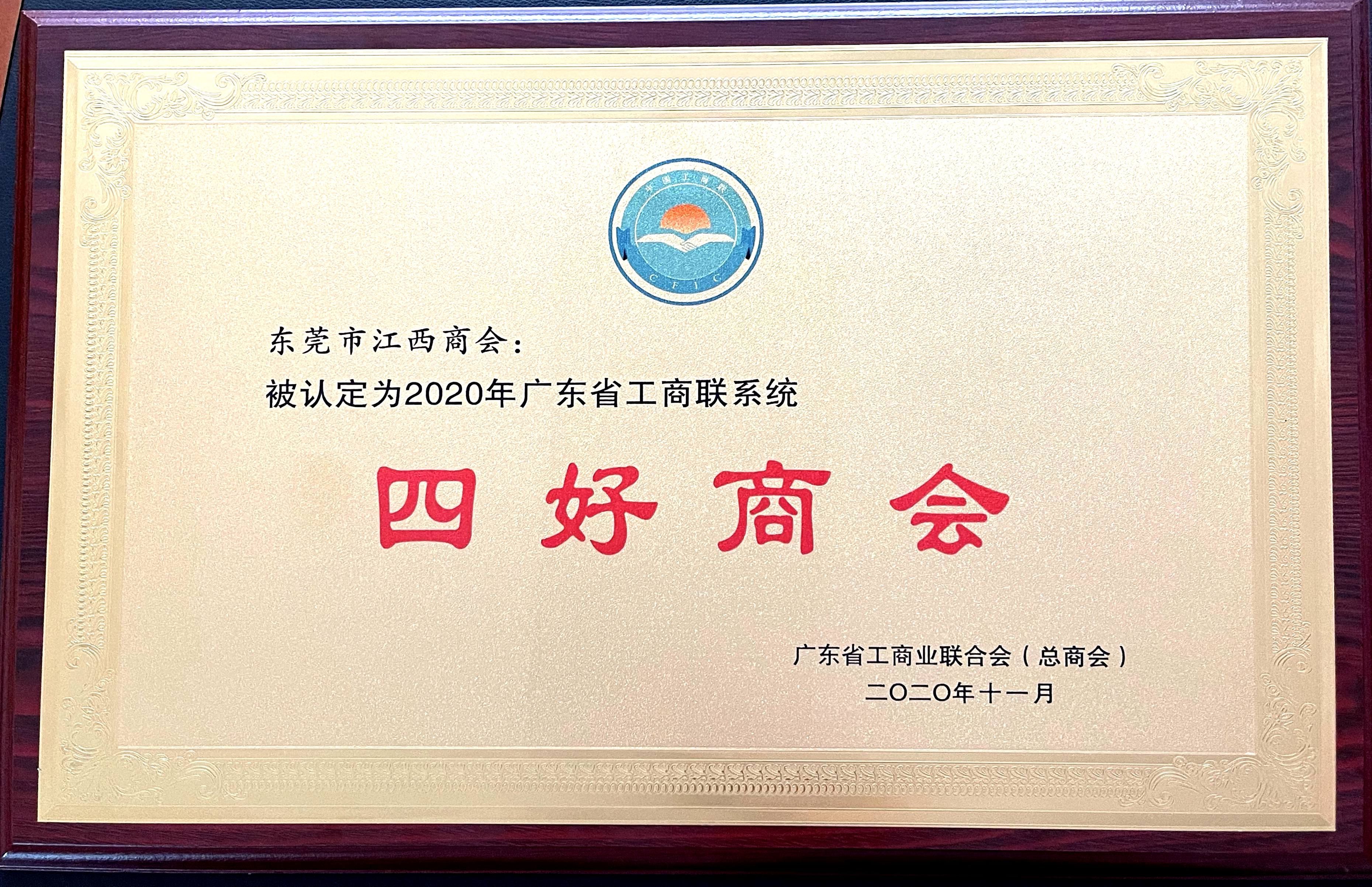 2020年广东省“四好”商会